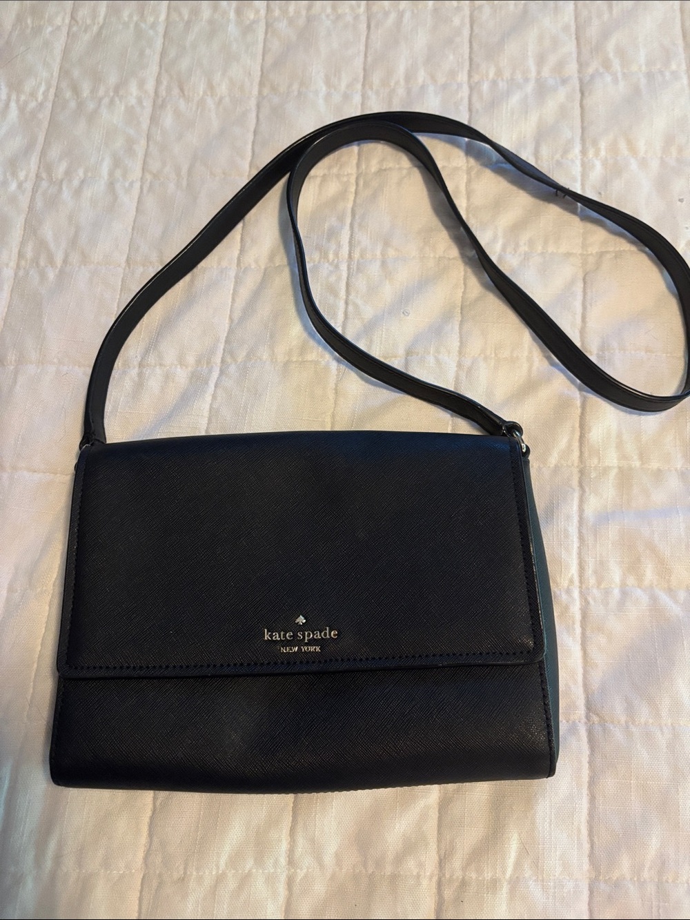 kate spade Black Crossbody Flap Bag